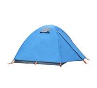 Automatic Hydraulic Double Layers Tent for Camping Beach Outdoor Hiking Fishing Travel, Protection Waterproof Pop Up 2 Persons 4 Season Backpacking Tent with Carry Bag