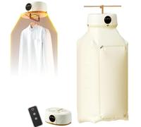 Automatic Ironing Machine for Home, Portable Clothes Dryer for Apartments, 2-in-1 Garment Steamer & Folding System with Vertical Steam, for Travel,Home,Apartment (White)