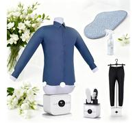 automatic ironing machine, scanovuss ironing machine, 8 Minutes Quick Ironed Dry, Portable & Ultra Quiet for Rvs, Home With shoe rack and inflatable membrane for clothes (1 PCS)