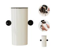 Automatic Lifting Dustproof Makeup Brush Storage Tube, Makeup Brush Holder with Lid, Makeup Organizers For Vanity, Cosmetics Holders Storage for Vanity Desktop Bathroom (A-Black)