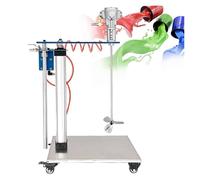 Automatic Lifting Pneumatic Paint and Mud Mixer 30 Gallon Paint Stirring Machine 1/4HP Air Agitator Mixing MachineB