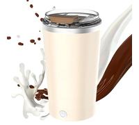 Automatic Magnetic Stirring Coffee Mug, 400ml Coffee Stir Cup with Lid, Portable Beverage Mug for Milk, Cocoa, Tea, or Hot Chocolate, Electric Self-Stirring Cup for Home, Office, Travel