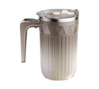 Automatic Magnetic Stirring Coffee Mug | 450ml Electric Mixer Cup - with Detachable Stirrer Temperature Display Rechargeable Magnetic Stirring Coffee Mug | for Tea Cocoa Chocolate Beverages Drink