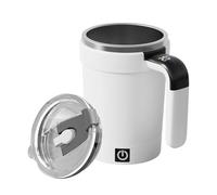 Automatic Mixing Cup - Magnetic Stirring Coffee Mug | ABS And Stainless Steel With Temperature Display Rechargeable Base, Electric Magnetic Mixer, For Tea, Cocoa, Milk, Hot Drinks