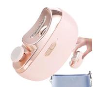 Automatic Nail Cutter With LED Light, USB Rechargeable Fingernail Clippers And Electric Trimmer, Low Noise 2-in-1 Nail File For Safe And Convenient Fingernail Grooming At Home Or Travel