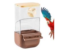 Automatic Parrot Feeder, Large Capacity Food Dispenser, Husks Separation Seed Container, Bird Feeder with Perch for Outdoors, Garden Hanging, Patio Decoration