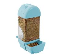 Automatic Parrot Feeder - PP 10x7.5x24.5cm 800g | Clear House-Shaped Bird Feeder | Large Capacity Anti-Spill Food and Water Container For Parakeets Cockatiels Squirrels Cage Accessories