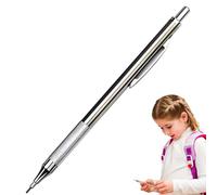 Automatic Pencil - Stainless Steel Body, Automatic Press Mechanism,Fine Lead Refillable | Sleek metal Finish, School Stationery Class College Engineering Drafting Work Note Taking Drawing Pens Home