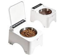 Automatic Pet Bowl - Smart Sensor Feeding Station, Smart Sensor Pet Food Bowl with Automatic Lid, Keeps Food Fresh & Protected for Cats & Small Dogs, Ideal for Daily Feeding at Home or Indoors