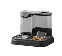 Automatic Pet Feeder - Cat Feeder Cat Food | Cat Feeder - Large Pet Water Fountain | Automatic Pet Feeding Station For Travel Use At Home Indoor | Vacation-Ready Pet Waterer with High Volume Capacity
