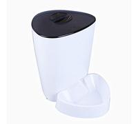 Automatic Pet Feeder Food Dispenser for Cats and Dogs-Timer Remote Control Automatic Feeding Device Cat Dog Food Bowl 4L Large Capacity On Time Routine Meals for Your Pet (Color : White)
