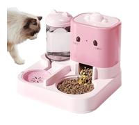 Automatic Pet Feeder, Water Dispenser, Cat Food Bowl, Gran capacidad, Multi-Pet Use, Control de porción, ideal para perros, gatos, conejos, interior o exterior