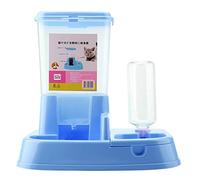 Automatic Pet Feeder with Detachable Food Dispenser and 500mL Water Bottle, 2 in 1 Pets Feeding Machine for Cats Dogs Rabbits, Large Capacity Eco Friendly Plastic Automatic Food Fe (Azul)