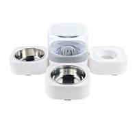 Automatic Pet Feeder with Water Dispenser - Spill Proof Design Detachable, Bowl Food and Station | For Cats Kittens Puppies Home Shop Outdoor Use, Pet Feeder Set, Automatic Water Bowl, Cat Feeding