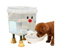 Automatic Pet Water Dispenser - Auto-Fill Smile Face Bowl | Large Capacity 3L/5L Water Feeder | For Cats Dogs Home Living Room Vacation Bedroom Office, No Power Required, Indoor Use
