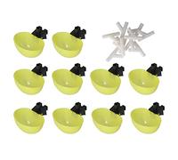 Automatic Pigeon Waterer Large Capacity Poultry Drinking Bowl Pet Bird Parrots Premium PP Material Hanging Water Bowl Chickens Ducks Geese Turkeys Birds (9,5 mm)