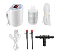 Automatic Plant Waterer, Automatic Drip Irrigation Kit, ABS Intelligent Power-Off Protection, Gardening Houseplants Waterer Aid, With Timer, Greenhouse, Balcony, Efficient Watering System, 8x6x5cm