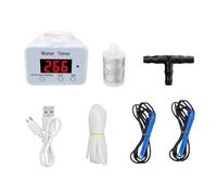 Automatic Plant Waterer, Drip Irrigation Kit, Smart Programmable Watering System, Recargable Temporizador Controlado, Multi Planta para Jardín, Yard, Lawn Waters 8 Macetas, Jade White