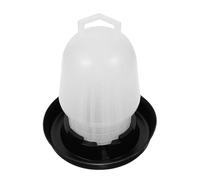 Automatic Poultry Feeder, Chicken Water Supply, Duck Drinker with Easy Fill, Goose Container with Large Capacity, Farm Tools, 4.53x4.53x5.91 Inches Livestock Equipment for Coop Feeding Drinking