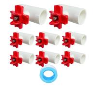 Automatic Poultry Waterer Cups for Chickens, Ducks, Geese, Turkeys, Water Feeding System with Sealing tee Fittings, Simple Installation for Backyard Farms and Chicken Coops