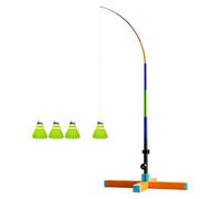 Automatic Rebound Badminton Trainer - Foldable Single Player Automatic