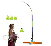Automatic Rebound Badminton Trainer | Stable Base Automatic Rebound | Badminton Practice Stand | For Kids Adults Beginners Court Living Room Park Playground Garden Gym