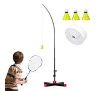Automatic Rebound Badminton Trainer with Strings, Rebound Ball Control, Sel