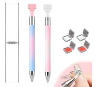 Automatic Refillable Wax Pen - Upgrade Refillable Wax Pen for Diamond Painting, Automatic Refill Diamond Art Pens for DIY Craft, Bring Shining Mood (2Pcs-C)