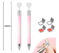 Automatic Refillable Wax Pen - Upgrade Refillable Wax Pen for Diamond Painting, Automatic Refill Diamond Art Pens for DIY Craft, Bring Shining Mood (2Pcs-B)