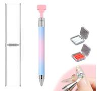 Automatic Refillable Wax Pen - Upgrade Refillable Wax Pen for Diamond Painting, Automatic Refill Diamond Art Pens for DIY Craft, Bring Shining Mood (Pink)