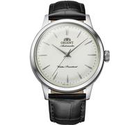 Reloj ORIENT RA-BB0103S Unisex Automático Acero Correa Cuero Esfera Plata Nuevo
