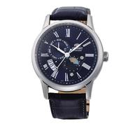 Automátic Reloj de Hombre ORIENT SUN & MOON RA-AK0011D30B Cuero Azul