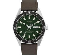 Automátic Reloj de Hombre TIMEX WATERBURY TW2V24700 Cuero Brown Verde