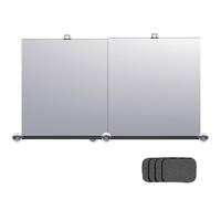 Automatic Retractable Car Sunshade, 2025 Upgrade Adjustable Auto Sunshades, Windshield Sun Shade Pull Up, Suction Cup Windshield Shade, for UV and Heat Protection, for Various Models (1pcs)