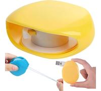 Automatic Retractable Power Cord Reel, Cord Automatic Take-Up Reel, Retractable Power Cord Reel Take-Up For Usb Cables, Headphone Cable, Data Charging Cable Tangle(1Pc yellow)