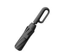 Automatic Ring Buckle Folding Umbrella - Compact Wind Resistant Sunshade, Reflective Visibility Trim Design, UPF 50+ UV Defense Canopy, Easy Carry Portable Structure | Urban Travel, Coastal Getaways,