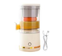 Automatic Separation Juicer, Citrus Fruit Press Machine, 7.4v Portable Orange Squeezer Blender, Juice Extractor with Container for Lime, Orange, Grapefruit, 4.33x9.25 Inches