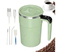 Automatic Stirring Cup - 400ml Rechargeable Electric Mixing Mug with Temperature Display | Portable Coffee, Hot Chocolate, Milk, Tea, for Home, Travel, Office, School, Vacation, Apartment Use
