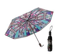 Automatic Umbrellas, Waterproof Foldable Canopy, 30cm Travel Compact Umbrella for Outdoor Use, Aluminum Steel Frame Sturdy Protection, Rain Gear with Easy Open Close, Portable Umbrella for Men Women