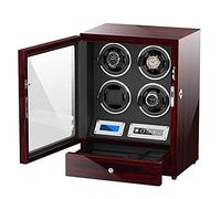 Automatic Watch Winder 4 Shaking Table Positions Self-Winding Watch Box with Silent Motor, Touch Operation Suitable For Men's and Ladies Watch