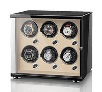 Automatic Watch Winder Box for 1 2 4 6 Watches Flexible Pillow Wood Shell Piano Display Box with Quiet Motor Watch Storage Case