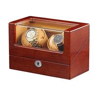Automatic Watch Winder Box For 2 Wristwatch Watches Winding Case Ultra-Quiet Rotation Turns per Day Watch Winding Box Jewelry Box