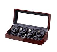 Automatic Watch Winder Box For 8 Watches + 9 Storage Light Quiet Motor Large Capacity Wood Shell Piano Paint Exteriorc(B