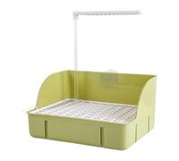 Automatic Water Circulation Parrot Shower, Electric Bird Bathtub, Multi-Purpose Bathing Station with Gentle Flow Perfect for Peonies, Medium Parrots, Budgies, and Parakeets, 20.5cm Green White