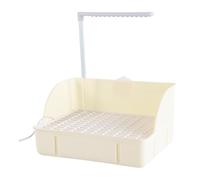 Automatic Water Circulation Parrot Shower, Electric Bird Bathtub, Multi-Purpose Bathing Station with Gentle Flow Perfect for Peonies, Medium Parrots, Budgies, and Parakeets, 20.5cm Green White