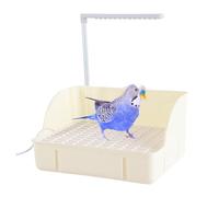 Automatic Water Circulation Parrot Shower, Electric Bird Bathtub with Running Faucet, Bath Tool for Budgies, Parakeets, Peonies, Medium Parrots, Cage Use, 8.27x11.42 Inches