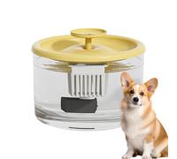 Automatic Water Dispenser Cats, Large Capacity 1.5l Pet Water Fountain, Plug-In Drinking Fountain for Indoor Cats, Dogs, White, Yellow, Green, 15x15cm, 270g, 1500ml