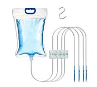 Automatic Watering System - Drip Riego Bag for Houseplants, 4 Outlet Design with Adjustable Flow for Vacation, Apartment, Garden, Nursery, Terrace, Growers, Young Trees 9,84 x 5,91 x 1,97 pulgadas
