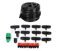 Automatic Watering System Kit 10m | DIY Garden Irrigation with Adjustable Nozzles | Plant Watering for Indoor Pots/Greenhouses/Balconies | 32 Spray Nozzles & Connectors