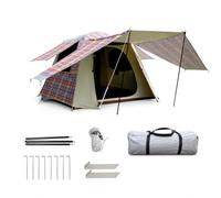 automática, Carpa Camping Impermeable con Montaje rápido, Tienda campaña Hinchable, Color to 2, Pequeño (2.25m*2.10m*1.7m), Rojo